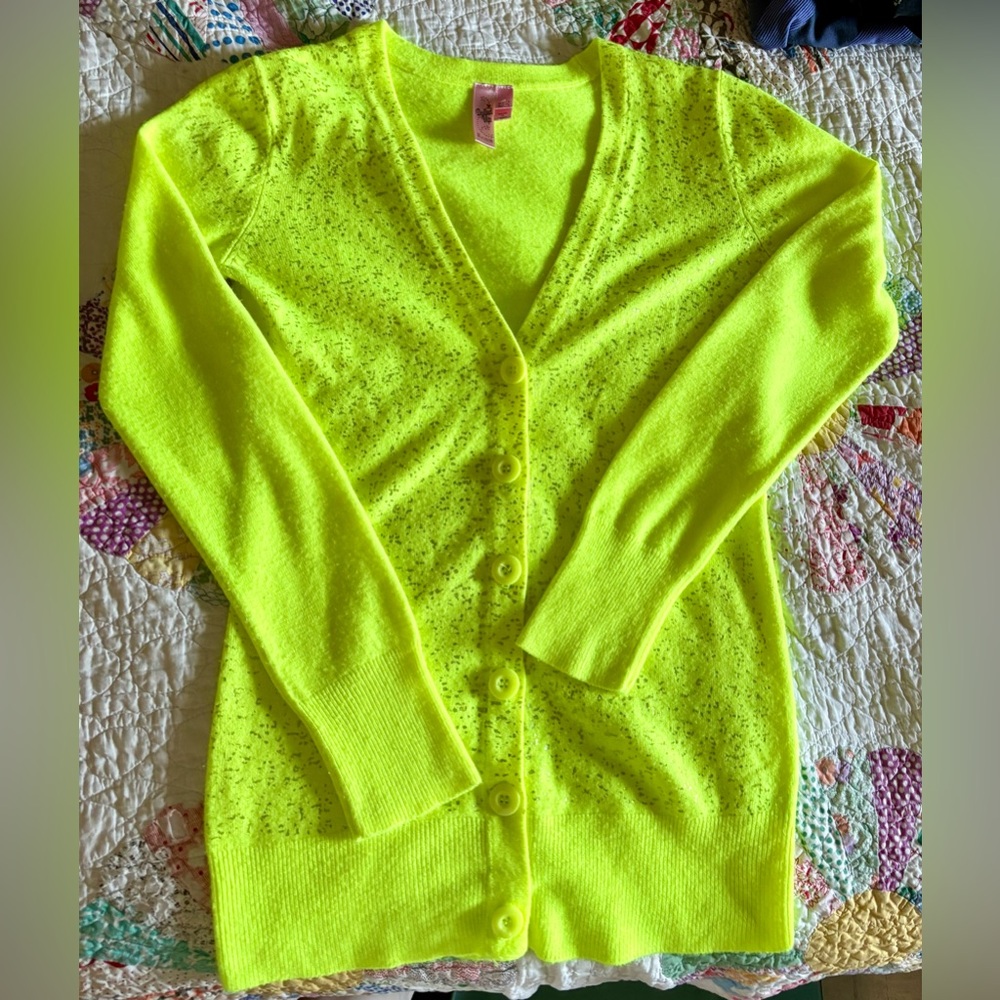 Neon Yellow Women's Cardigan